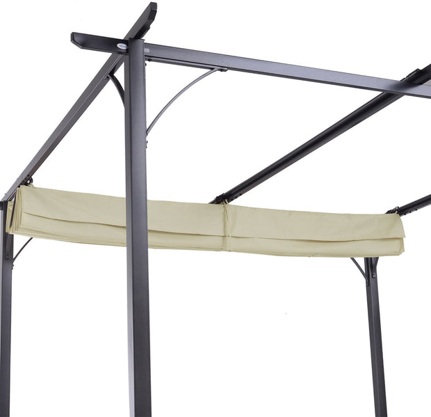 Cabrio-zonnedak - Luifel Tuinpaviljoen - Waterafstotende Luifel 3 x 3 m - Beige