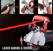 Muurslijper - Muurfrees - Frees - Beton Frees - Met Laser - 6200r/min - 35mm - 38mm - 4000W - Rood - 220V