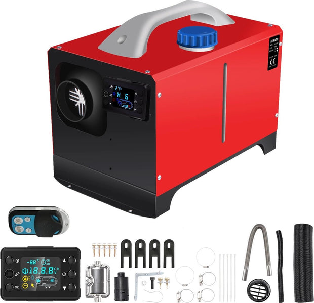 Rood - Standkachel - 36-200W - 12-24V - Max 180 graden C