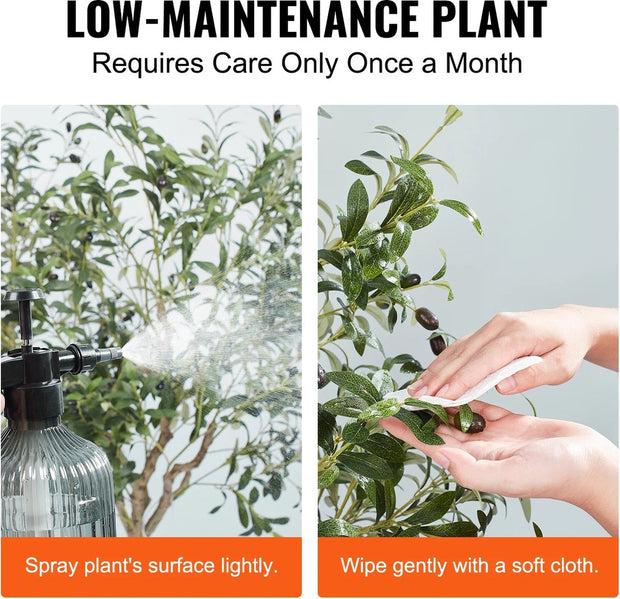 Kunstplanten - Kunstplanten voor binnen - Kunst plant - Olijfboom - 155 cm hoog