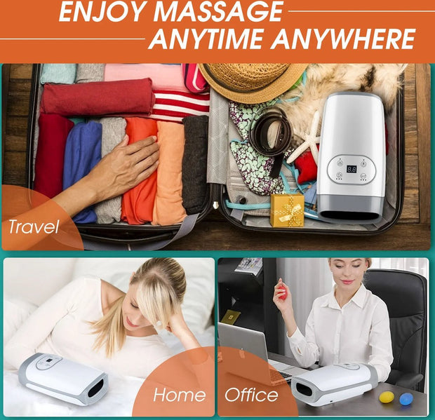 Handmassage Apparaat Luxe - Klopmassage Apparaat - Klopmassage Apparaat - Wit / Zilver