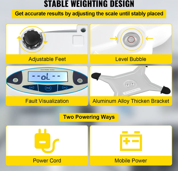 Digitale Laboratoriumweegschaal - 5000G - Roestvrij Staal En Abs -Duidelijk Lcd-Scherm - Gebruikt In Laboratoria, Universiteiten, Industrieën