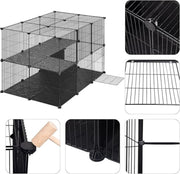 Kattenkooi - Kattenren - Kattenbench - Kattenkooi voor Binnen en Buiten - Kattenkooi Binnen - Kattenverblijf Buiten - Kat Kooi - Kattenhuis - Kattenvoliere - Bench Kat