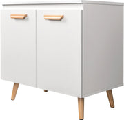 Badkamermeubel - Praktische Onderkast - Wastafelkast - Badkamer Kast - 60 x 40 x 60,5 cm - Wit