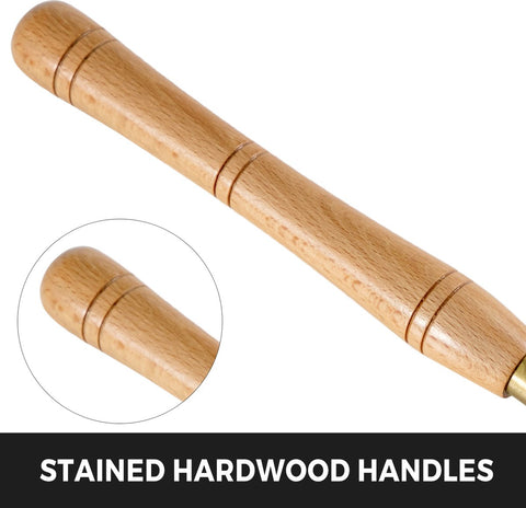 Houtdraaibankbeitel - Ergonomisch Ontwerp - voor Houtbewerking, Draaibanken - Snijwerkprojecten - 45x32x4.2cm - 8-Delige Beitelsset - HSS Stalen Messen