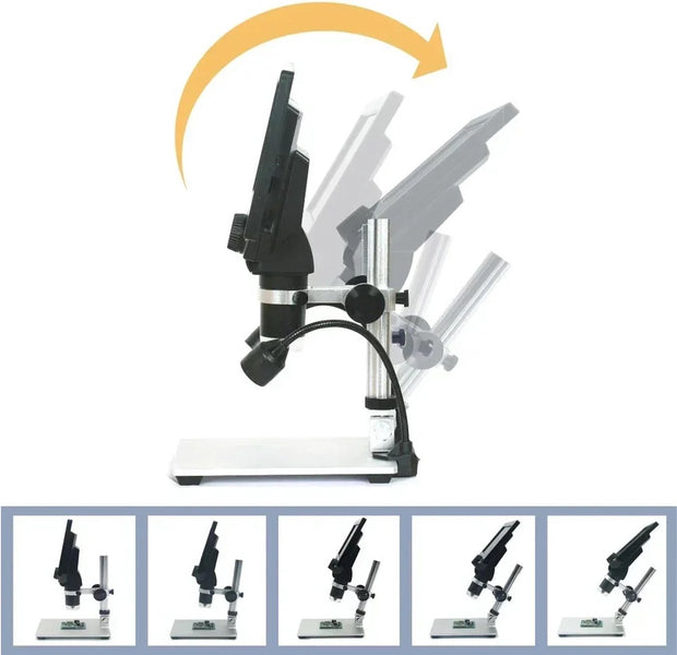 Digital Microscope 7-Inch LCD G1200 – Continuous Zoom 1-1200x – Adjustable Angle – True Color Reproduction – Versatile Use – High Resolution