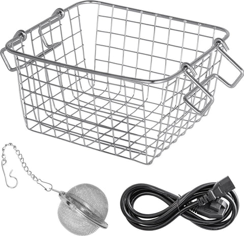 Ultrasoon Reiniger - Professionele Ultrasone Reinigingsapparaat - Digitale verwarming Timer - Sieraden - Brillen -Tanden - Roestvrij Staal - Zilver