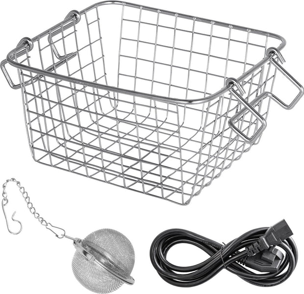 Ultrasoon Reiniger - Professionele Ultrasone Reinigingsapparaat - Digitale verwarming Timer - Sieraden - Brillen -Tanden - Roestvrij Staal - Zilver