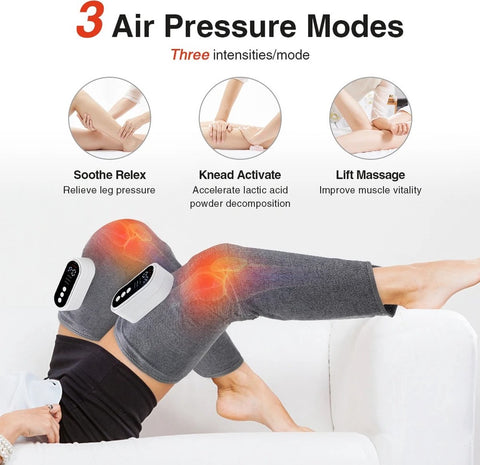 Leg massager - Calf massage - Leg massage - Leg massager blood circulation - leg massager lymphatic drainage - electric leg massager - Warm compress