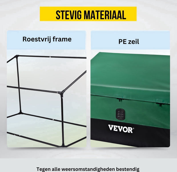 Opbergdoos - Opbergbox Tuin - Opbergbox Buiten - Opbergbox Tuinkussenbox - Waterdicht - 155x63x75x52 CM - 600 Liter