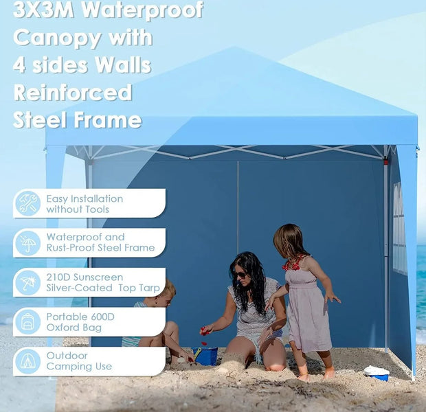 Party Tent - Partytenten - Partytent Opvouwbaar - Partytent 3x3 - Paviljoen - Partytent Easy Up - Partytent Waterdicht - Partytenten Met Zijwanden -