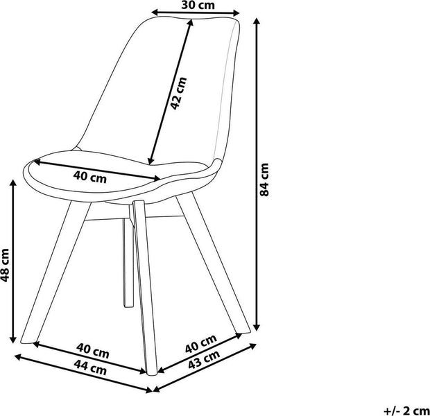 Eetkamer stoelen - Set van 4 - Met Zitvulling Kuipstoel - Tulpen Plastic - Eetkamerstoel - Wit