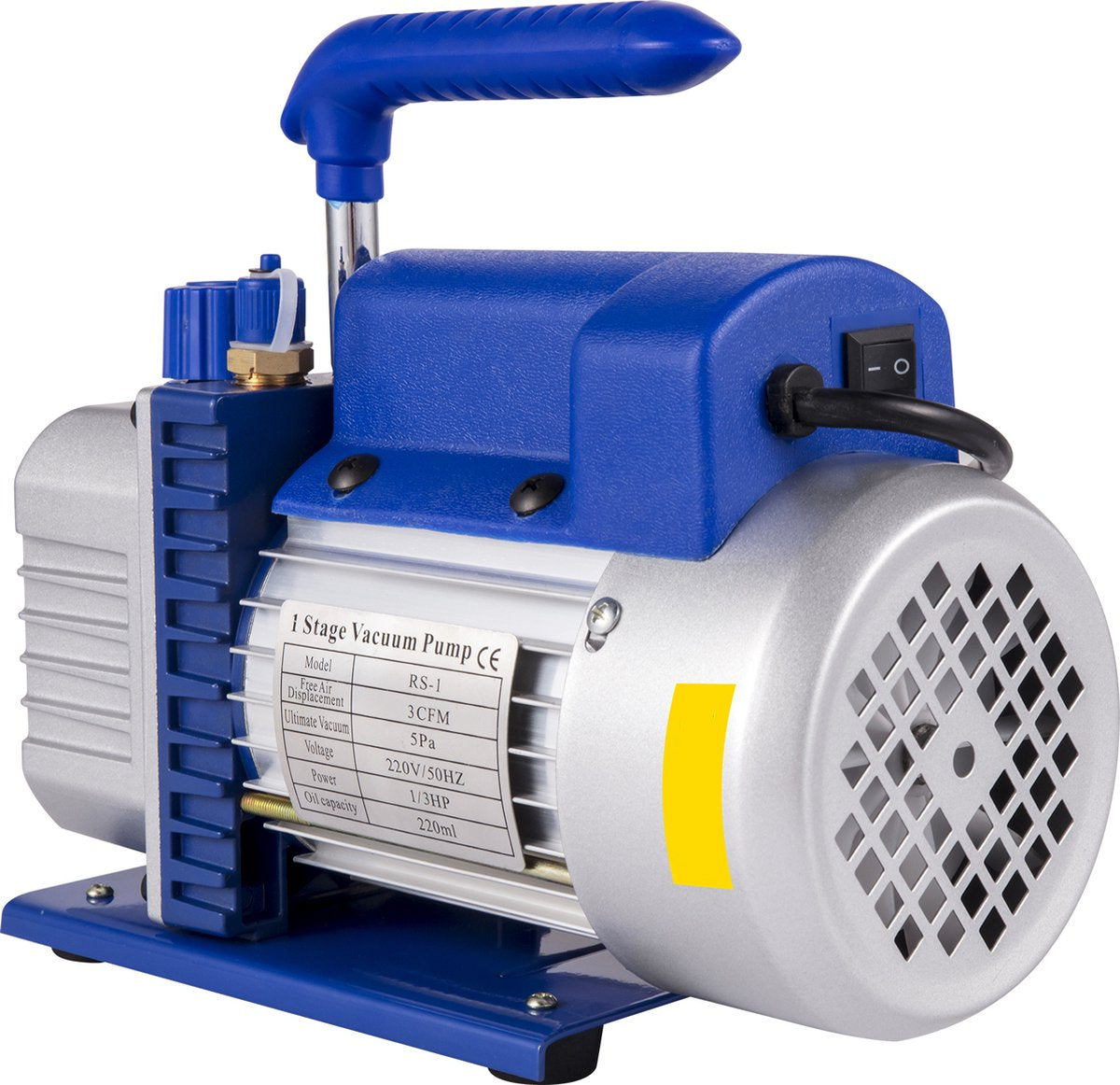 Vacuümpomp - 3CFM - 1Traps - Airconditioningpomp - 220ml Olie Capaciteit