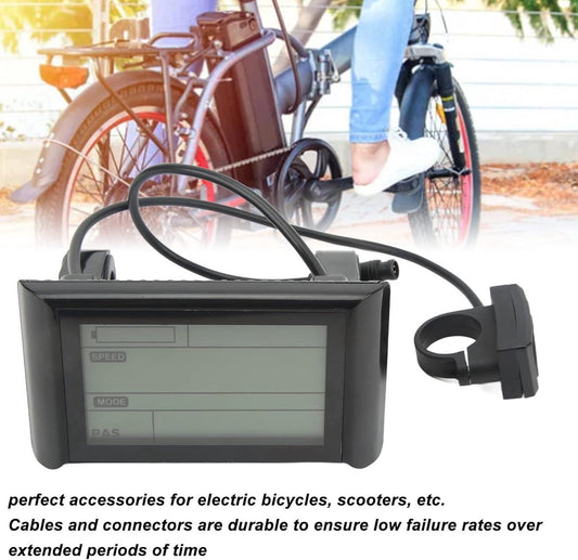 Elektrische Fiets Snelheidsmeter - LCD Display Bedieningspaneel - 24V 36V 48V 60V - 22,5mm 25,4mm 28,6mm - Modificatie Accessoires