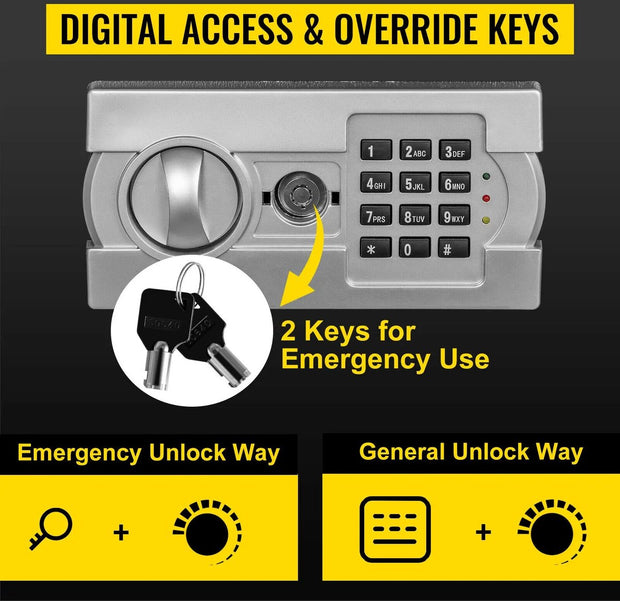 Kluis - Kluis Brandwerend - Geldkluis - Geld Kluis - Geldkluis Met Cijferslot - Geldkluis Met Sleutel - Geldkluis Groot - Dubbele Kluis - kluisje met cijferslot -