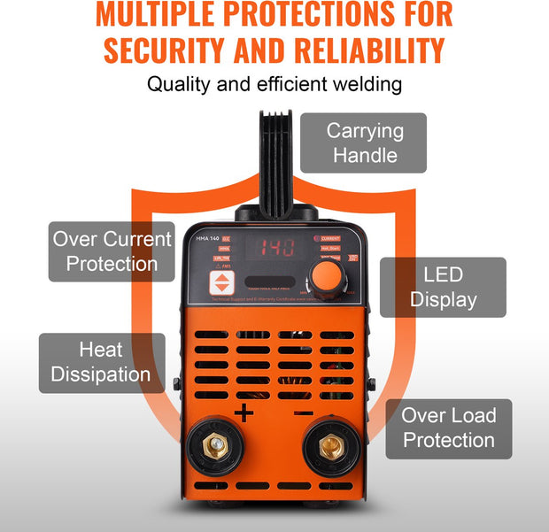 Lasapparaat - Boog 100A - Elektrode/Lift - Tig 2 in 1 - Geschikt voor het lassen van roestvast staal - zacht staal en andere metalen