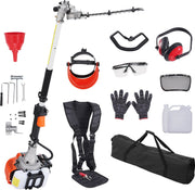 Heggenschaar Op Benzine - 26CC - 2-Takt - Met 8500 Tpm Biedt - Kan 270° Worden Gedraaid - Met Beschermende Handschoenen En Gehoorbescherming - Voor Van Tuinen - Boomgaarden - Landschapsgebieden - Theetuinen