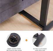 Laptoptafel - Laptray - Laptray Schoot Dienblad - Lap Tray - Laptop Standaard - Laptoptafel - Laptoptafel Op Wieltjes - Laptop Bijzettafel - 80x40x89.50