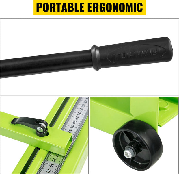 Handmatige Tegelsnijder - Professionele Tegelsnijmachine - Infrarood Laser Positionering - 1000mm - 6 tot 15mm Tegels - Draagbaar - Ergonomisch - Accessoires