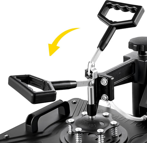 Transferpers - Drukmachine - Hittepers - Drukpers - Heat Press Machine - Sublimatie Printer - 38 x 30 CM - Zwart - Multifunctioneel Sublimatie voor Mok/Latte Mok/Hoed/Bord/Fles