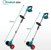 Professionele Accu Grasmaaier - 3-in-1 Trimmen Maaien Zagen - Gratis Accu 18V  - Draadloos - Telescopische Steel - Zaag- en Maaiblad