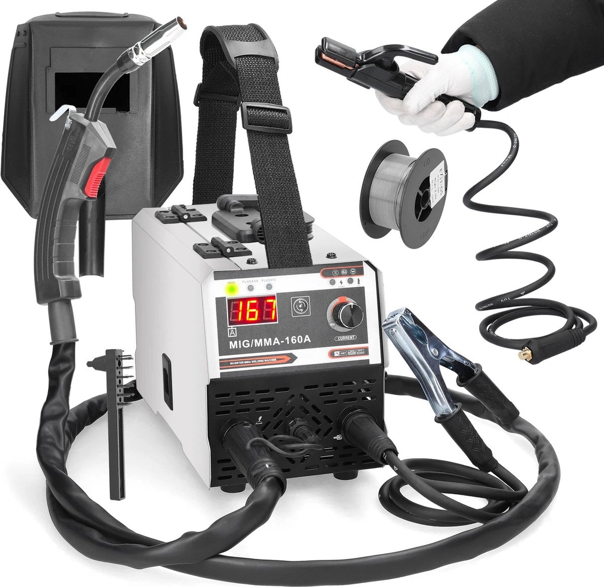 Welding machine - Wire supply current - 220V - Adjustable