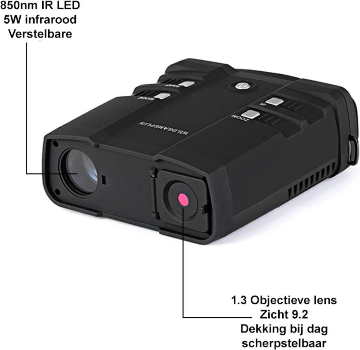 Night Vision Binoculars with Infrared - Binoculars for Adults - Thermal Imaging Binoculars with Night Vision - Including 32GB SD Card