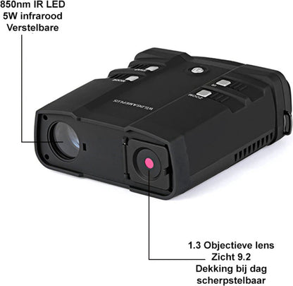 Night Vision Binoculars with Infrared - Binoculars for Adults - Thermal Imaging Binoculars with Night Vision - Including 32GB SD Card