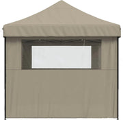 Partytent - Opvouwbaar - Paviljoen - Gemakkelijk op te zetten - Waterdicht - Met zijwanden - 3x4 - Beige