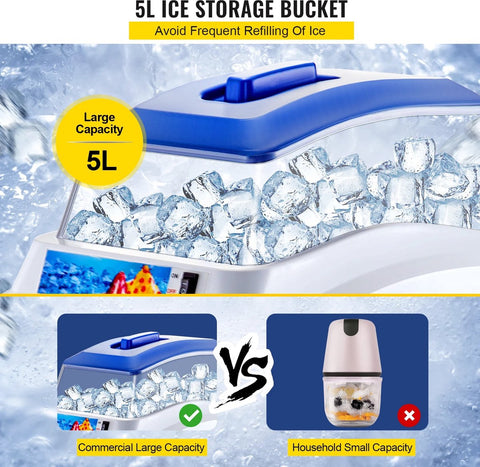 Ice Crusher - Ice Crusher - Shaved Ice Machine - Slush Maker - Slush Puppy - Slush Machine - 200kg Capacity