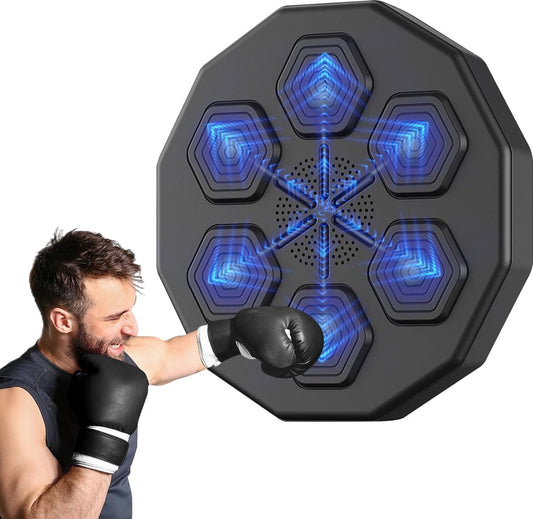Digitale boksmachine - Boksmachine - Met muziek & Bluetooth - Intelligente Training - Muurbevestiging - Boksen - Boksbal - Bokszak - Boxing Machine - Boxmachine - Boksmachine met muziek - Zwart