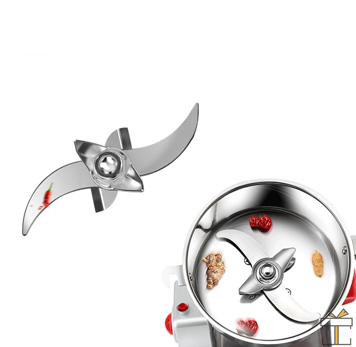 Professionele Elektrische Graanmolen - Spice Grinder - Kruidenmolen - Kruiden Maler - RVS - 2500W - 800 gram