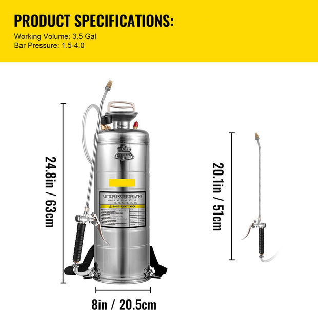 Tuinsproeier - 12L - Ultrasone Nevelmachine - Rvs - Nevelmachine -  Geschikt voor Huis Tuin Toeristenvoertuigen Speciale Voertuigen - Zilver