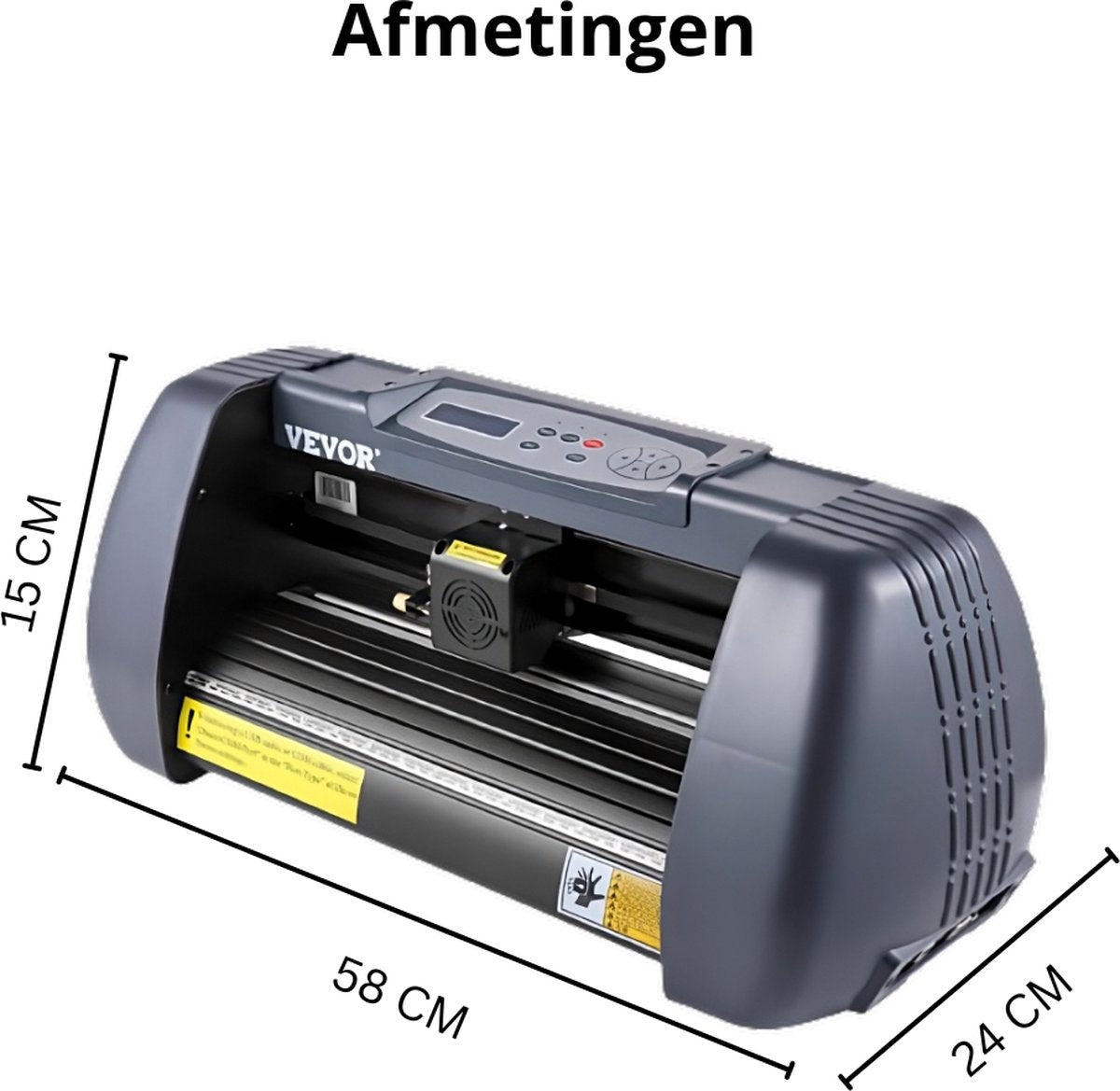 Snijplotter - Plotter Machine - Snijmachine - 14 Inch - 800 mm per Seconde - 16 MB Geheugen - Herhalingsnauwkeurigheid: 0,0004 - Vinyl Snijmachine - Blauw