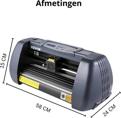 Snijplotter - Plotter Machine - Snijmachine - 14 Inch - 800 mm per Seconde - 16 MB Geheugen - Herhalingsnauwkeurigheid: 0,0004 - Vinyl Snijmachine - Blauw
