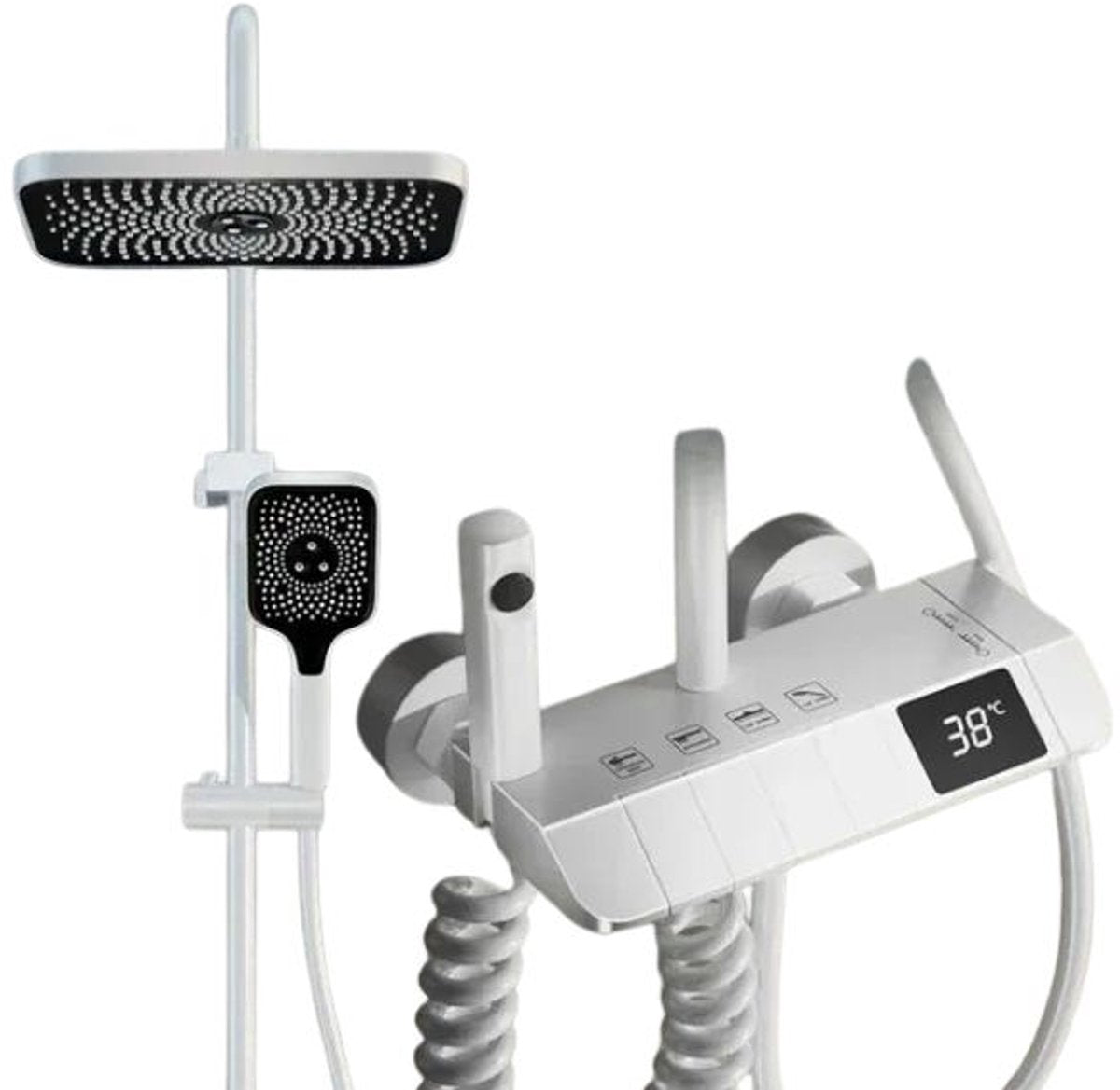 Thermostaat Doucheset - Regendouche - Douchekop - Douchestang - Douche Set - Douche Stang