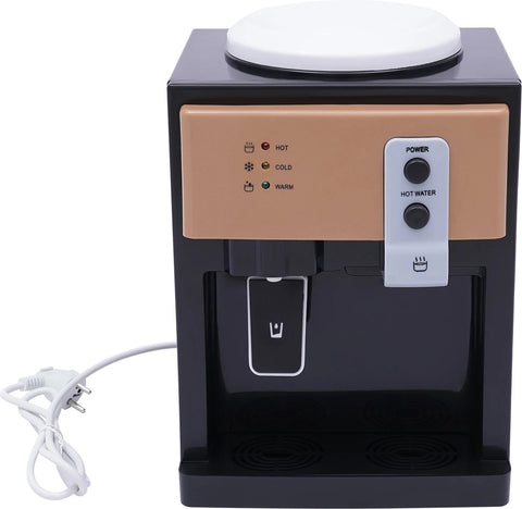 Elektrische Waterdispenser - Warm en Koud Water - Voor thuis en kantoor gebruik - Compatibel Met 3 tot 19L - 36x24x27cm - Zwart/Goud