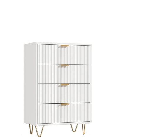 Kast - Dressoirkasten - Garderobekast - Opbergkast - Woonkamerkast - Modern - 60 cm x 34 cm x 91 cm - Wit