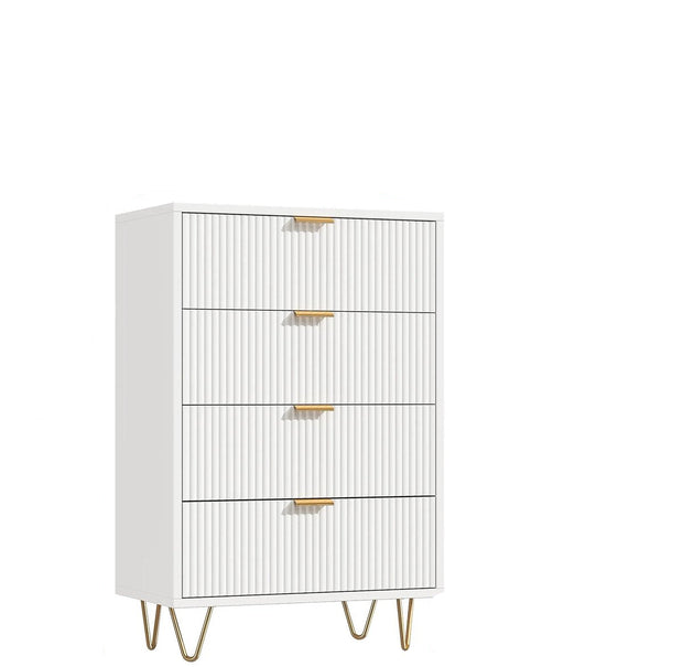 Kast - Dressoirkasten - Garderobekast - Opbergkast - Woonkamerkast - Modern - 60 cm x 34 cm x 91 cm - Wit