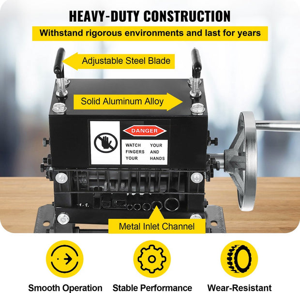 Koperdraad-strippingmachine - 1-20 mm - Handmatige draadstrippingmachine - 8 kanalen en 7 snijbladen - voor het verwijderen van plastic en rubberen isolatie
