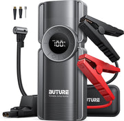 4 In 1 Accu Jumpstarter - Powerbank - Luchtcompressor - Bandenpomp - Multifunctioneel - Digitaal Display - Incl 3 Opzetstukjes - Incl Jumpstart Kabels - Nooit Zonder Stroom - 150 PSI - 20000 MAH - 2500 A - 15V
