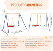 Swing - 2 Persons - Steel, Oxford - 185x216x180 cm