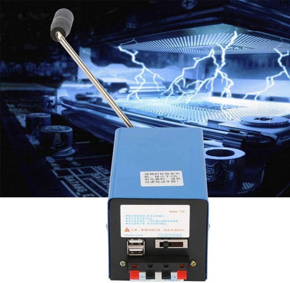 2000 RPM Crank Generator - Portable Hand Crank Generator - USB Rechargeable - Survival Training Supplies