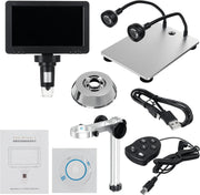 Digitale Microscoop - Met 9 Inch Verstelbare Display HD - LCD 1200x - Camera USB - 10 Led Lampen
