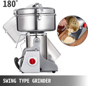 Grinder Grannmolen Molen 2000 W Swing Type Graanmolen Machine 1000 G Elektrische Graanmolen van 304 Roestvrij Staal met een 28000 t/min