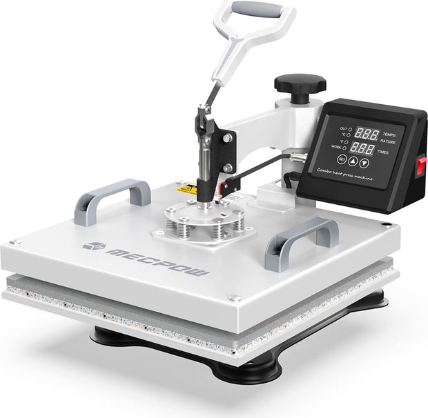 MP-3881 8-in-1 hittepersmachine, 30 oz grote capaciteit, verwarming met dubbele buis, nauwkeurige digitale bediening, 360 ° draaibaar