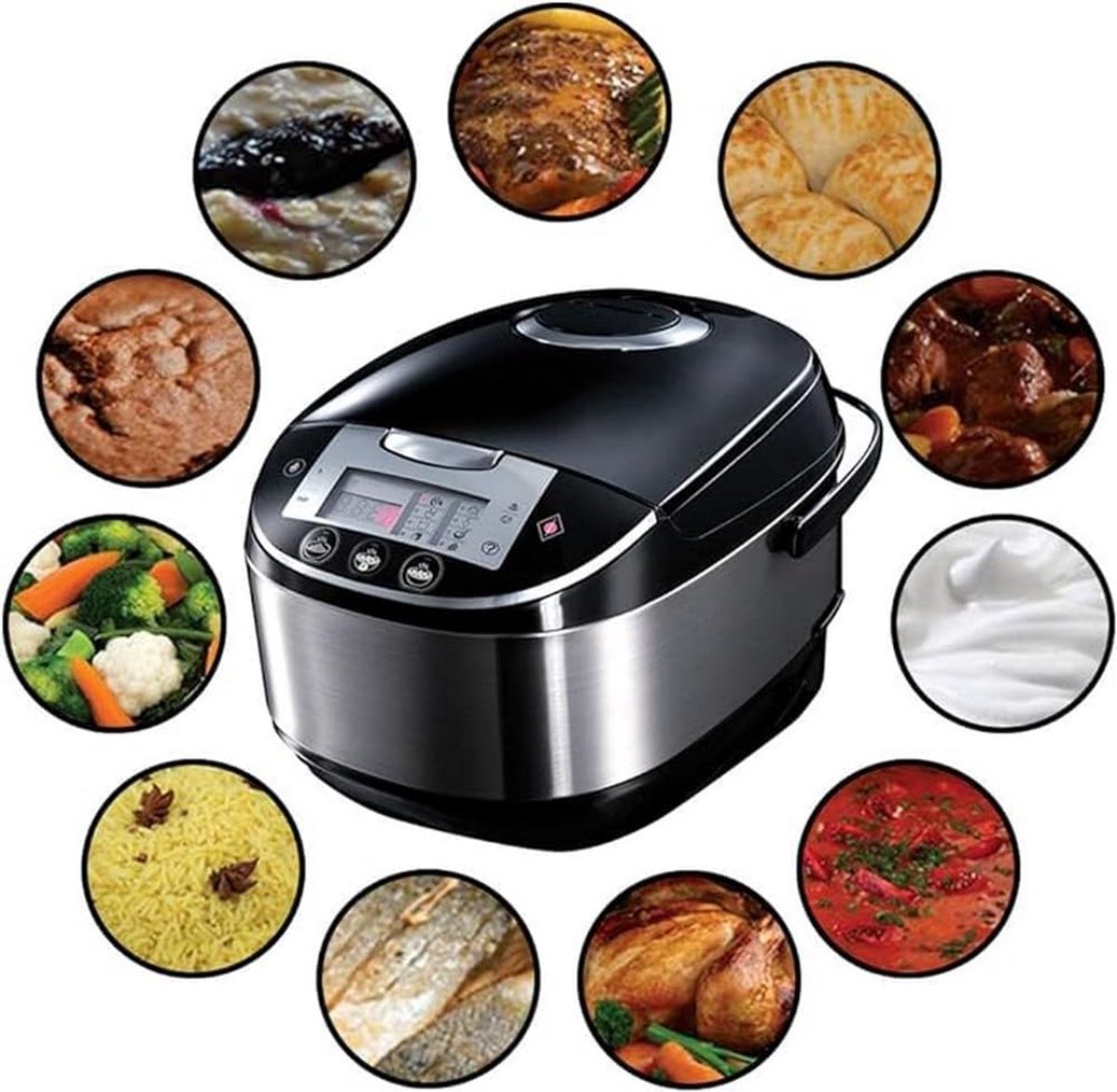 Multicooker - Rijstkoker - Slowcooker - Stomer - Snelkookpan - Meerdere Functies - Pressure Cooker