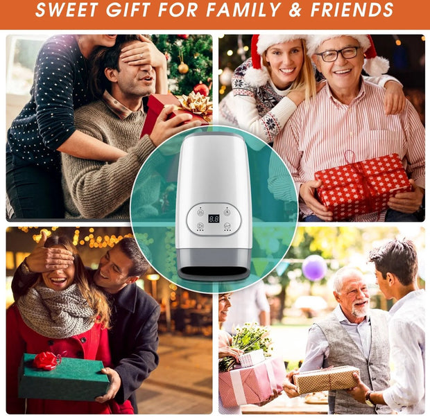 Handmassage Apparaat Luxe - Klopmassage Apparaat - Klopmassage Apparaat - Wit / Zilver