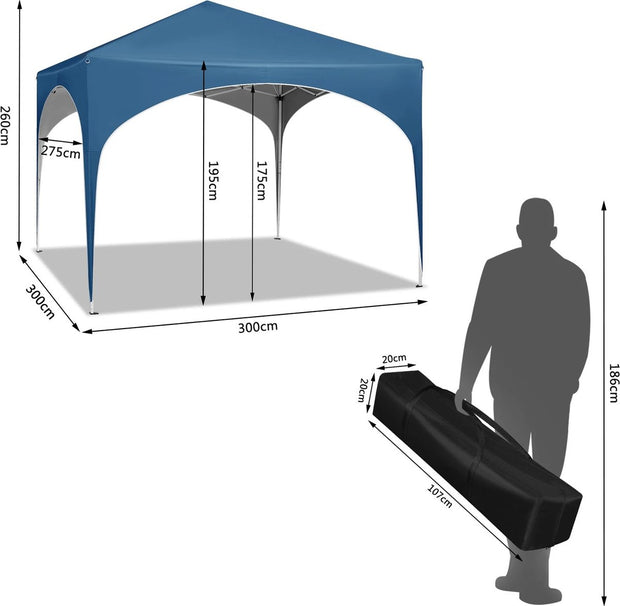 Partytenten - Partytent opvouwbaar - Partytent 3x3 - Paviljoen - Partytent waterdicht