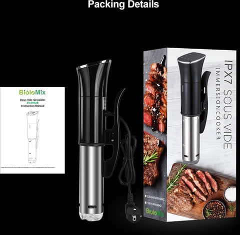 Sous Vide Stick - Sous Vide Cookers - Sous Vide - 1100W - Immersion Circulation Pump - Vacuum Slow Cooker - LCD Digital Precision Control
